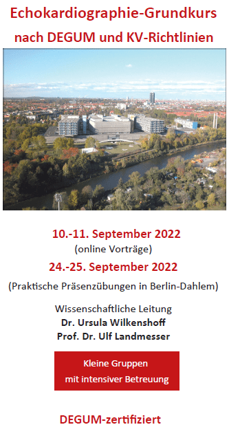 Grundkurs Echokardiographie Berlin September 2022