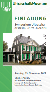 Symposium Ultraschall Gestern-Heute-Morgen November 2022
