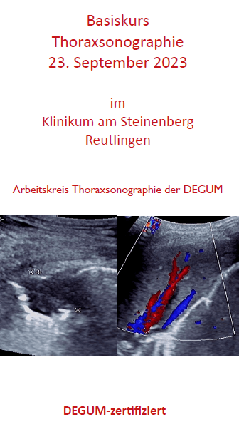 Reutlingen Basic Course Thoracic Sonography September 2023