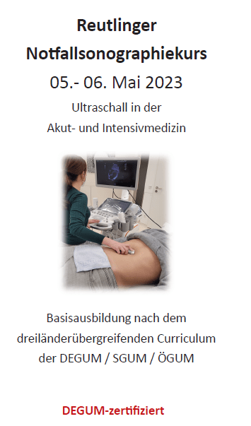 Reutlingen Emergency Sonography Course May 2023