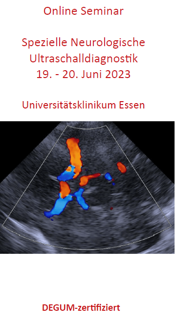 Online-Seminar "Spezielle Neurologische Ultraschalldiagnostik" Juni 2023