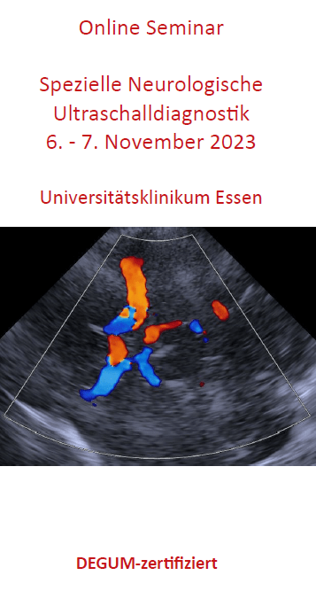 Online-Seminar "Spezielle Neurologische Ultraschalldiagnostik" November 2023