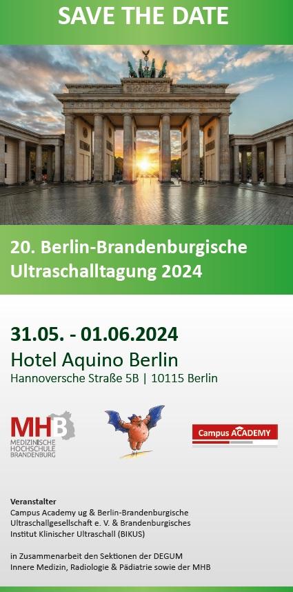 20. Berlin-Brandenburgische Ultraschalltagung 2024